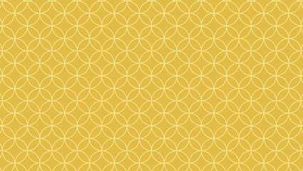 和風背景素材　金色の七宝模様　横長　16:9