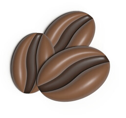 3D coffee beans