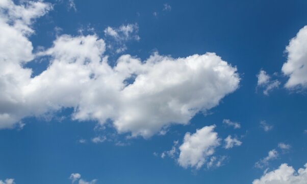 Blue Sky with white clouds