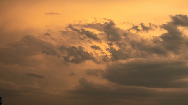 Orange Sunset Clouds