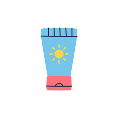 sun cream illustration