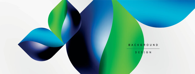 Vector abstract geometric background. Techno flower petals concept. Wallpaper or texture design, bright poster, banner, flyer