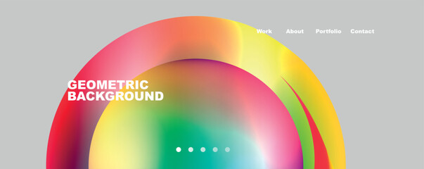 Trendy simple circle gradient abstract background. Vector Illustration For Wallpaper, Banner, Background, Card, Book Illustration, landing page