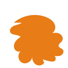 Mustard Orange Abstract Shapes