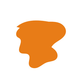 Mustard Orange Abstract Shapes