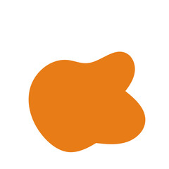 Mustard Orange Abstract Shapes