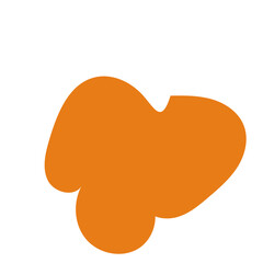 Mustard Orange Abstract Shapes