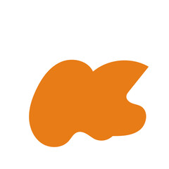 Mustard Orange Abstract Shapes