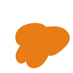 Mustard Orange Abstract Shapes