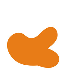 Mustard Orange Abstract Shapes