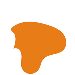 Mustard Orange Abstract Shapes