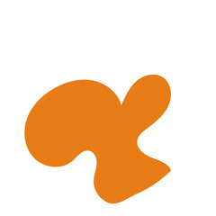 Mustard Orange Abstract Shapes