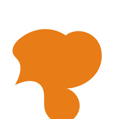 Mustard Orange Abstract Shapes