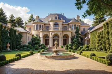 big bungalow with garden and waterbody 