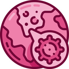 global pandemic two tone icon