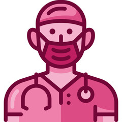 doctor two tone icon