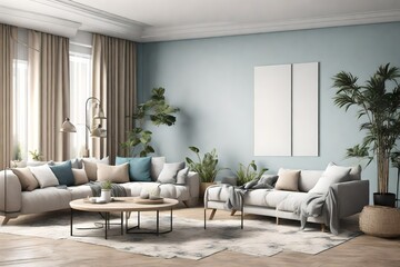 Fototapeta premium living room interior