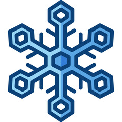 Fototapeta premium snowflake two tone icon