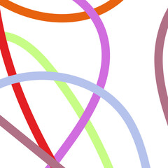 Retro Doodle Graphic Lines Background 