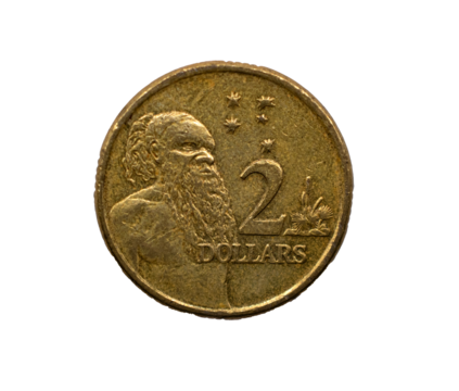 Australian two-dollar coin transparent png 