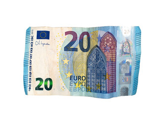 20 Euros on a transparent background png 
