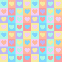 seamless pattern with hearts