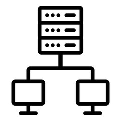 Shared Hosting outline icon