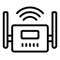 Router wifi internet outline icon