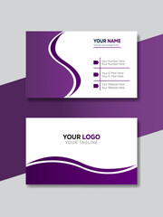 Business card design template, Clean professional   visiting card template. 