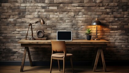 rustic workspace