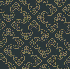 dark ethnic seamless pattern template