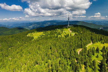 Snejanka TV tower in Pamporovo, Rhodope mountains