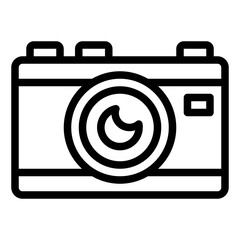 Camera for photography outline icon