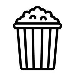 Popcorn Snack for cinema outline icon