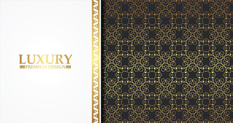 Fototapeta premium Elegant pattern style dark background