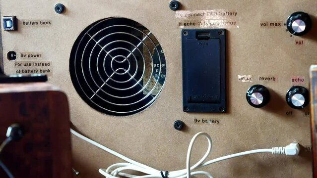 Paranormal ghost box electronic EVP radio communication equipment back information panel