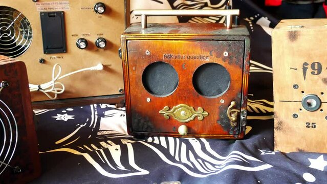 Vintage paranormal EVP spirit and ghost box electronic communication equipment