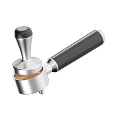coffee tamper 3d, coffee shop 3d render pack, transparent background, high quality render
