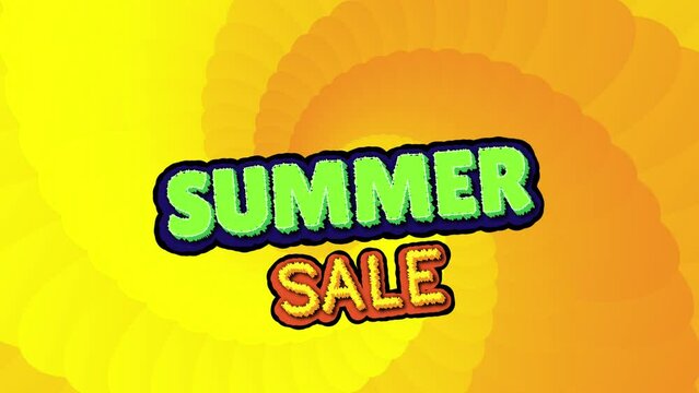 Summer Sale Text Animation Video summersale