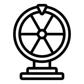 recommend clip art: Roulette game outline icon