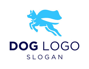 Logo about Dog on a white background. created using the CorelDraw application.