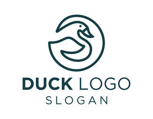 Logo about Duck on a white background. created using the CorelDraw application.