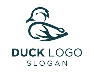 Logo about Duck on a white background. created using the CorelDraw application.