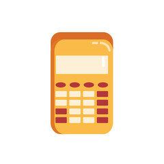 calculator hand draw Flat Illustration Concept