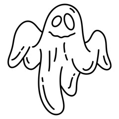 ghost halloween cartoon
