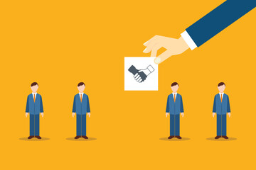 Business teamwork, partnership, agreement, cooperation and contract concept.