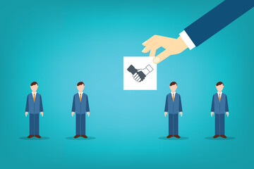 Business teamwork, partnership, agreement, cooperation and contract concept.