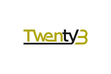 LETTERING TWENTY THREE LOGO VECTOR