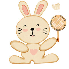 rabbit playing sports