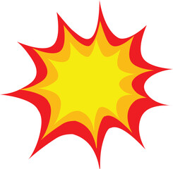 Explosion Pop Art. Explosion balloon Vector Design.